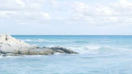 Obraz premium Ocean Breeze – A mix of pale turquoise and sky blue, evoking the fresh sea air