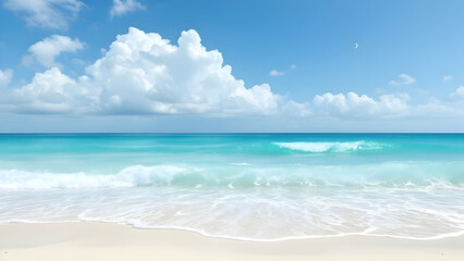 Obraz premium Ocean Breeze – A mix of pale turquoise and sky blue, evoking the fresh sea air