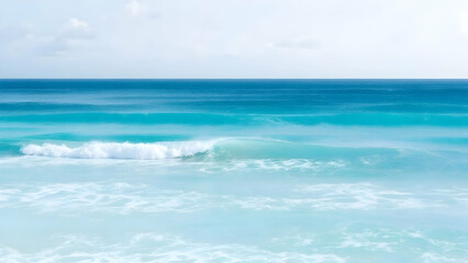 Fototapeta premium Ocean Breeze – A mix of pale turquoise and sky blue, evoking the fresh sea air