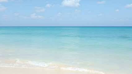 Fototapeta premium Ocean Breeze – A mix of pale turquoise and sky blue, evoking the fresh sea air.