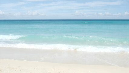 Obraz premium Ocean Breeze – A mix of pale turquoise and sky blue, evoking the fresh sea air.