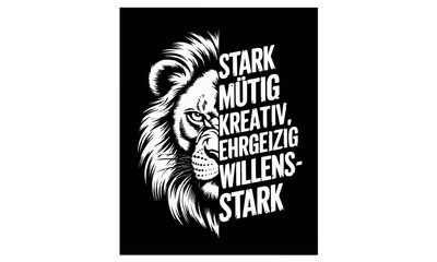 Fototapeta premium black and white tiger t shirt design