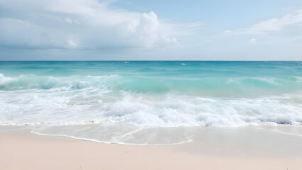 Fototapeta premium Ocean Breeze – A mix of pale turquoise and sky blue, evoking the fresh sea air.