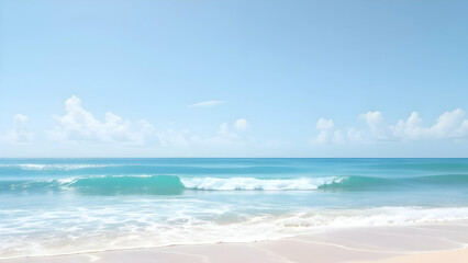 Obraz premium Ocean Breeze – A mix of pale turquoise and sky blue, evoking the fresh sea air.