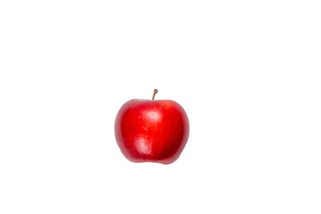 Isolated red apple on a white background