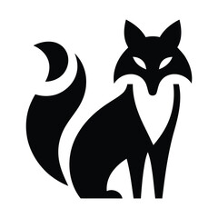 Stylized Fox Vector Logo – Modern Minimalist Fox Illustration in Circular Design