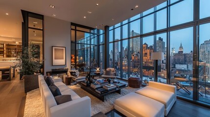 Fototapeta premium High-Tech Apartment with Smart Home Features