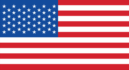 USA Flag America Sign Vector Icon Illustration