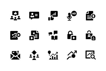Social media icons pack for websites and apps