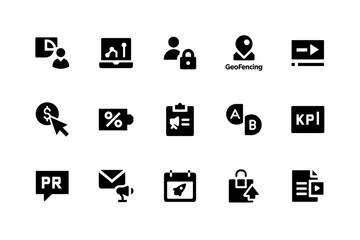 Popular social media icons for content creators