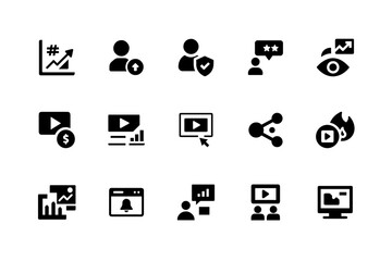 High-quality social media icons for marketing