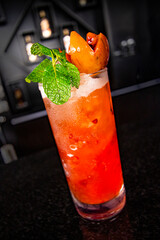 fresh and cold tamarillo mocktail juice