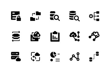 Fresh ai and tech icons set for clear design vision