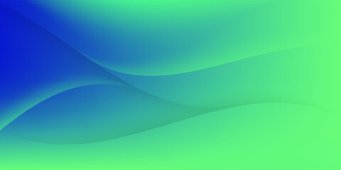 Abstract Green Fluid Banner Template. Modern background design. gradient color. Dynamic Waves. Liquid shapes composition. Fit for banners