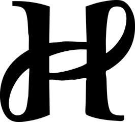 Letter H Outline Logo
