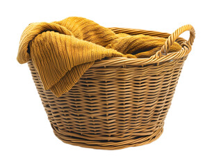 Obraz premium Laundry basket on a transparent background. isolated background.
