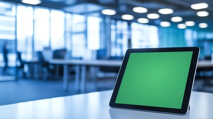 Tablet computer on office desk
