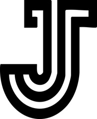 Letter J Outline Logo