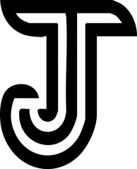 Letter J Outline Logo