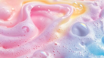 Soap foam or shampoo Soap foam texture or shampoo surface with bubble isolated with clipping path on background.