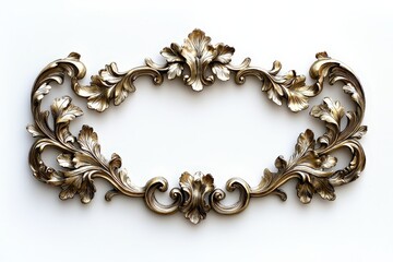 Wedding border frame framing element on white background