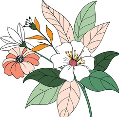 Flower vector illustration and art 15
