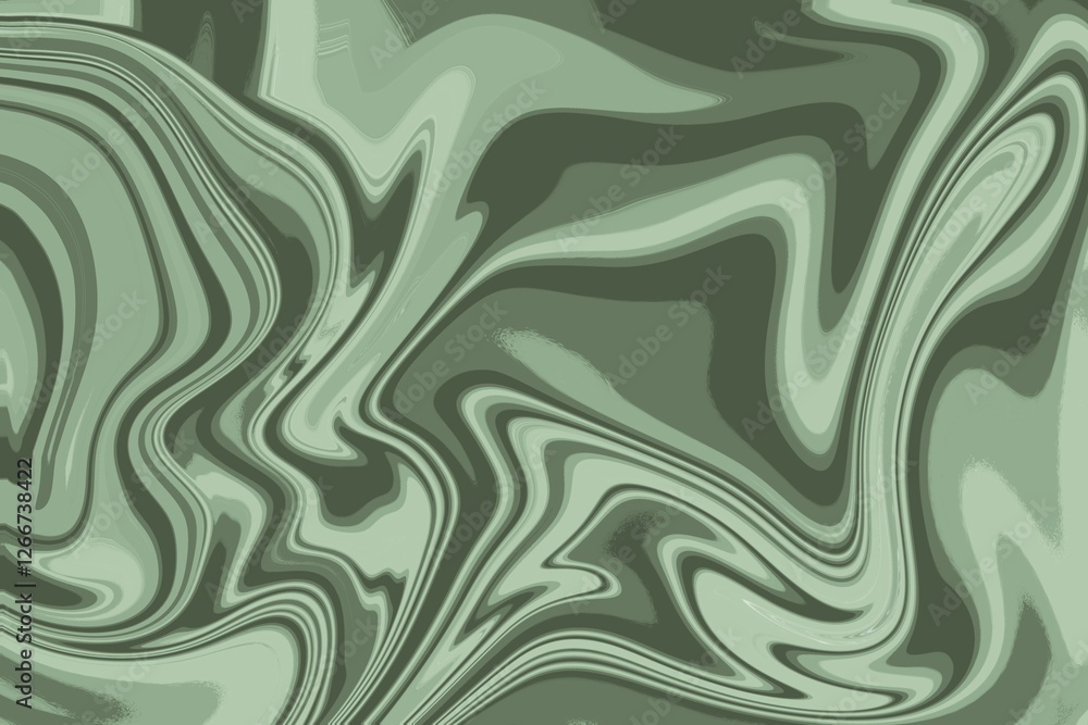 Poster elegant green sage marble texture with a soft flowing liquid effect. natural abstract background con