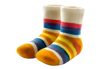 children's socks made Isolated on white background.
