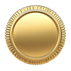 Isolated Simple Gold Medal