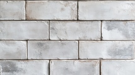 Textured White Brick Wall Background for Interior Design Projects