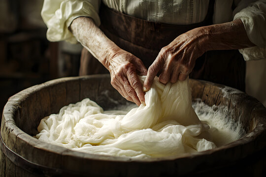 Timeless Care: A Gentle Touch with White Fabrics