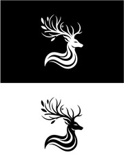 Elegant Deer Silhouette Logo Design for Eco-Friendly & Outdoor Brands