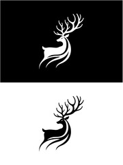 Elegant Deer Silhouette Logo Design for Eco-Friendly & Outdoor Brands