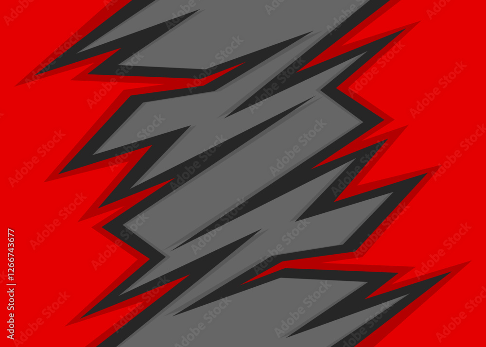 Poster abstract background with jagged arrow pattern and with some copy space area