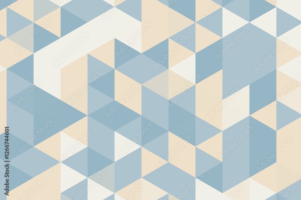 Poster soft blue pastel triangular pixelated texture with a smooth mosaic effect. abstract geometric backgr
