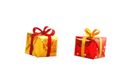 red gift boxes