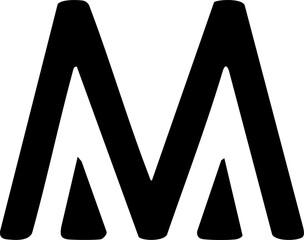 Letter M Outline Logo