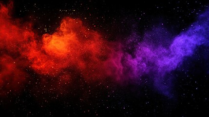 Red purple smoke swirls, cosmic background, abstract art, design element