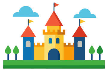 Fototapeta premium castle on the hill