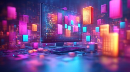 Digital Art Coding Programmer Developer Software Engineering Programming Languages Technology Icons