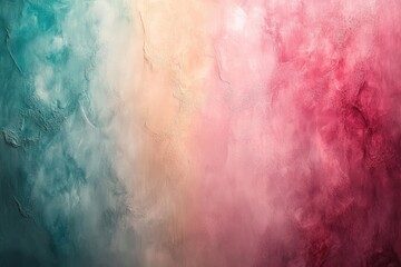 Fototapeta premium Vibrant Abstract Pastel Gradient Texture with Red, Pink, and Teal Hues