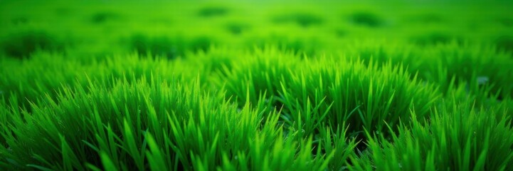 Deep emerald grass, smooth surface, clean line , rich, vegetation, nature