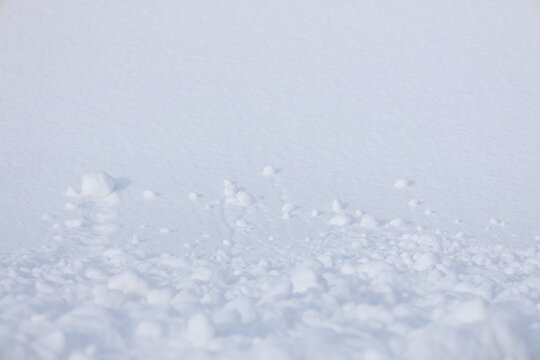 ころころした雪