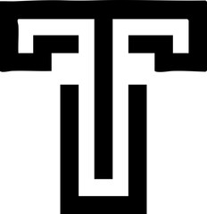 Letter T Outline Logo