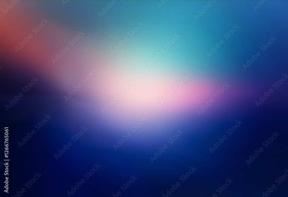 Leinwandbilder Soft grainy texture with a smooth color gradient background. Blurred abstract design featuring a blend of vibrant hues.