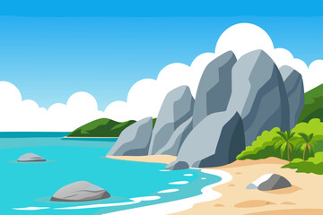 Fototapeta premium island in the sea