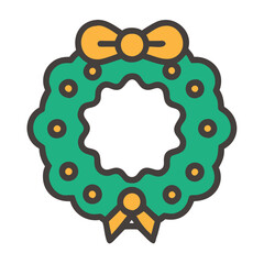 Festive Christmas Garland with Holly and Berries