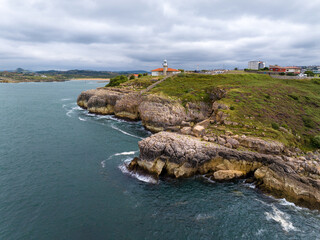 Faro de Punta del Torco de Afuera en Suances, Cantabria