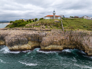 Faro de Punta del Torco de Afuera en Suances, Cantabria