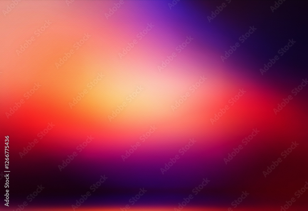 Leinwandbilder Grainy textured background with a vibrant color gradient. Soft, blurred backdrop effect showcasing a smooth transition of shades.